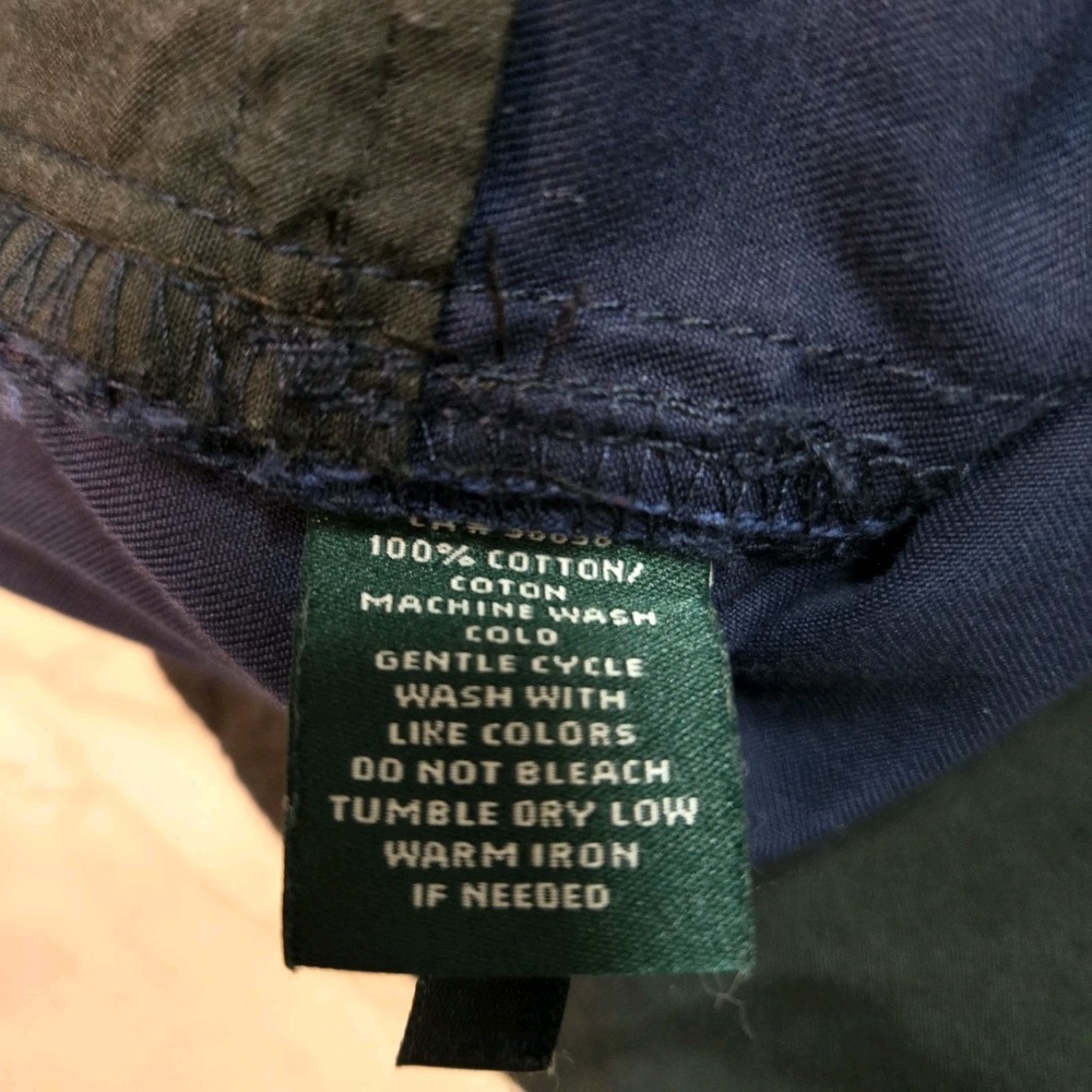 Ralph Lauren Size 6 (32x75.5in) True Navy 100% Cotton Shorts with Pockets - Picture 7 of 7